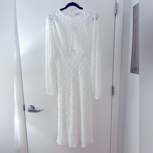 Chicwish Cotton Candy Sheer Dress in White